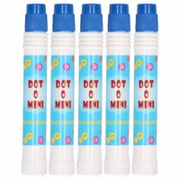 5x Bingo stiften/markers blauw   -