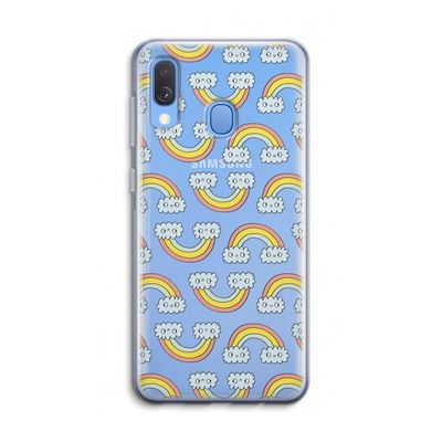 Regenboog: Samsung Galaxy A40 Transparant Hoesje