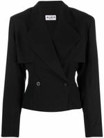 Alaïa Pre-Owned blazer à revers crantés (années 1980) - Noir - thumbnail