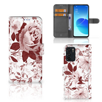 Hoesje OPPO Reno6 5G Watercolor Flowers - thumbnail