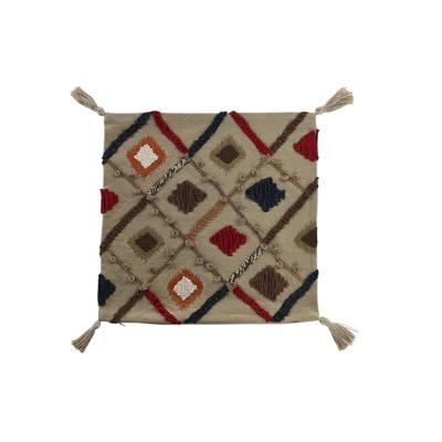 Kussenhoes DKD Home Decor Multicolour Franjes 50 x 1 x 50 cm