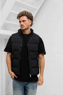 Malelions Matt Crinkle Padded Vest Heren Zwart - Maat M - Kleur: Zwart | Soccerfanshop