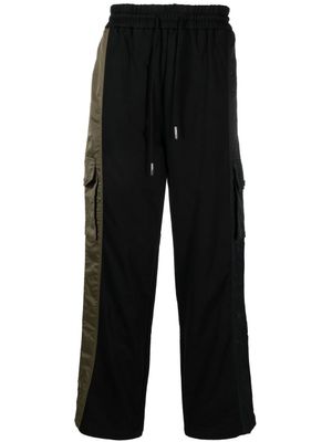 Feng Chen Wang pantalon droit à poches cargo - Noir