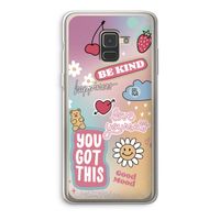 Positivity: Samsung Galaxy A8 (2018) Transparant Hoesje Positivity: Samsung Galaxy A8 (2018) Transparant Hoesje