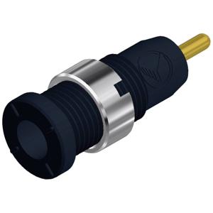 SKS Hirschmann MSEB 2630 S 1,9 Au Veiligheids-labconnector, female Bus, inbouw verticaal Stift-Ø: 2 mm Zwart 1 stuk(s)