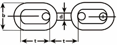 VOETKETTING 763-10ER 10MM/12M