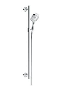 Hansgrohe Raindance Select S doucheset met glijstang 90cm chroom/wit