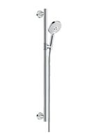 Hansgrohe Raindance Select S doucheset met glijstang 90cm chroom/wit - thumbnail