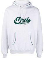 Drôle De Monsieur hoodie en coton à logo imprimé - Gris - thumbnail