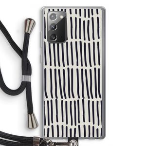 Moroccan stripes: Samsung Galaxy Note 20 / Note 20 5G Transparant Hoesje met koord
