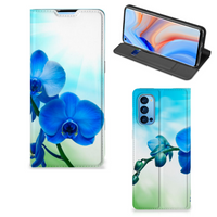 OPPO Reno4 Pro 5G Smart Cover Orchidee Blauw - Cadeau voor je Moeder