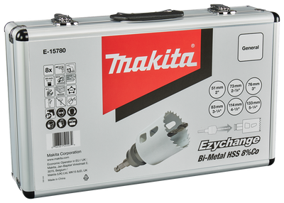 Makita Accessoires Gatzaagset 8-delig hout/metaal - E-15780 E-15780