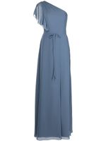 Marchesa Notte Bridesmaids robe longue à détails froncés - Bleu - thumbnail