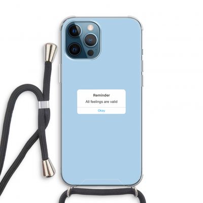 Reminder: iPhone 12 Pro Transparant Hoesje met koord