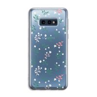 Small white flowers: Samsung Galaxy S10e Transparant Hoesje Small white flowers: Samsung Galaxy S10e Transparant Hoesje