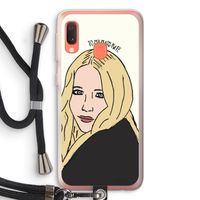 Mary Kate: Samsung Galaxy A20e Transparant Hoesje met koord