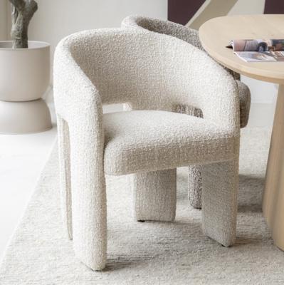 Eleonora Eetkamerstoel 'Hamilton' Grove Bouclé, kleur Beige