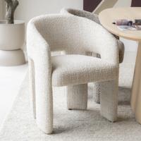 Eleonora Eetkamerstoel 'Hamilton' Grove Bouclé, kleur Beige