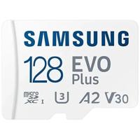 Samsung EVO Plus microSD Card 128GB Micro SD-kaart Wit Samsung EVO Plus microSD Card 128GB Micro SD-kaart Wit