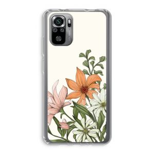 Floral bouquet: Xiaomi Redmi Note 10S Transparant Hoesje