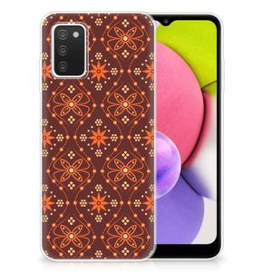 Samsung Galaxy A03S TPU bumper Batik Brown