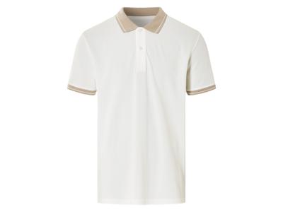 LIVERGY Heren poloshirt (Wit, M)