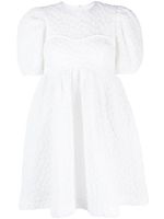 Cecilie Bahnsen robe à manches courtes - Blanc