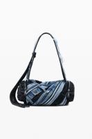 Middelgrote tas van denim patch - BLUE - U Middelgrote tas van denim patch - BLUE - U