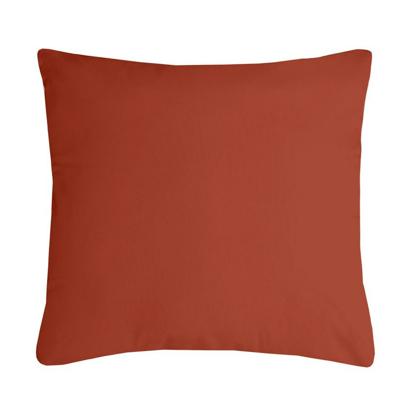 Stof Textile sierkussen Nelson - terracotta - 40 x 40 cm - bank kussens - polyester
