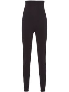 Prada pantalon slim en jersey - Noir