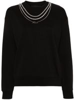 Karl Lagerfeld sweat à plaque logo - Noir