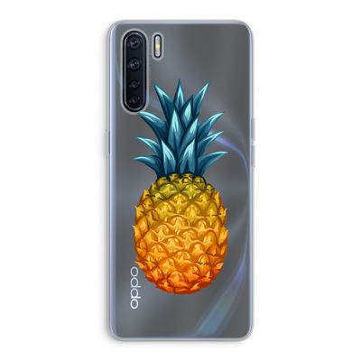 Grote ananas: Oppo A91 Transparant Hoesje