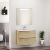 Xellanz Sephia Badmeubel Set - 80 cm Naturel Houtlook