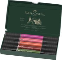 Faber Castell Tekenstift Pitt Artist duo marker Flowers - etui 5 stuks