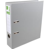 Q-CONNECT ordner, voor ft A4, uit PP en papier, met beschermrand, rug van 8 cm, grijs