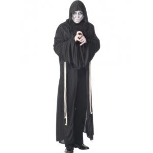 Magere Hein verkleedkleding - mantel - zwart - volwassenen - Halloween - horror - kostuum