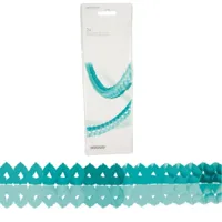 Amscan Slinger mini papier aqua 200 cm set van 2 | 20 stuks