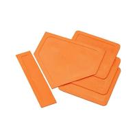 SET RUBBER BASEBALL BASES - 3 BASES AND 1 HOME BASE