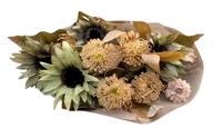 Boeket gedroogde kunstbloemen groen - Buitengewoon de boet