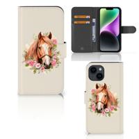 Telefoonhoesje | Met pasjeshouder | voor iPhone 15 Paard