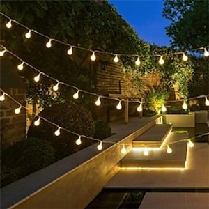 Outdoor led globe bal lichtslingers 100/50/30 m fairy light 800/400/300 leds voor party tuin yard kleurrijke romantische decoratie verlichting ip44 waterdicht Lightinthebox