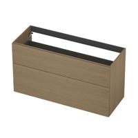 INK - Onderkast 2L A-sym Decor Tbv Grepen - 1200x450x650 Mm - Olijf Eiken