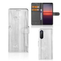 Sony Xperia 5II | Book Style Case | White Wood Sony Xperia 5II | Book Style Case | White Wood