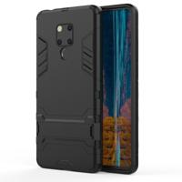 Schokbestendige PC + TPU Case voor Huawei Mate 20 X met Holder(Black)