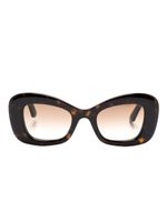 Alexander McQueen Eyewear lunettes de soleil à monture papillon - Marron