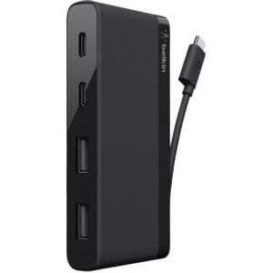 Belkin Travel Hub USB-C 4-Port zwart F4U090btLBK