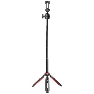 Hama Solid III, 80B tripod Smartphone 3 poot/poten Zwart