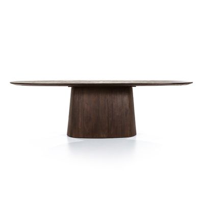 Eettafel Aron ovaal 250x110cm bruin