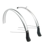 Eurofender Spatbordset snello 28" x 51 mm - zilver