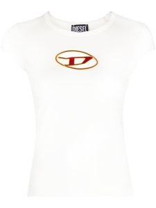 Diesel t-shirt T-Angie à découpes - Blanc